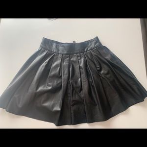 Alice & Olivia leather skirt